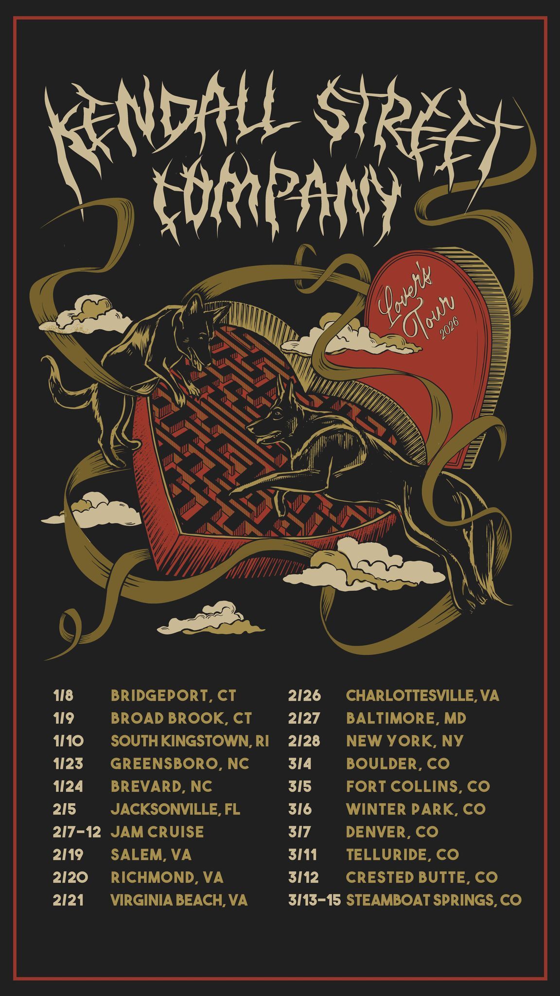 Kendall Street is for Lovers Tour Poster